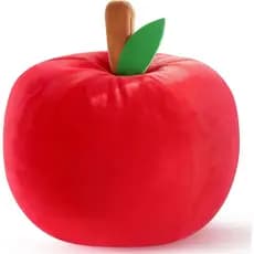 Almofada de Pelúcia em Forma de Maçã LANPU – Almofada Macia de Fruta para Sofá, Poltrona ou Cama, Adorável Almofada Deco