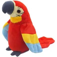Papagaio de Pelúcia Eletrônico que Imita o que Você Diz, Brinquedo de Pelúcia, Pássaro Falante, Presente de Aniversário