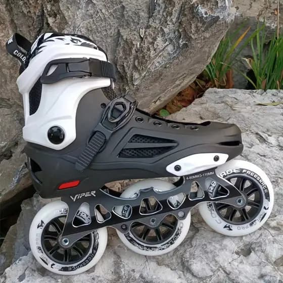 Patins de três rodas grandes para adultos, patins em linha profissionais, patins em linha para homens e mulheres, patins