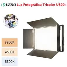 VEDO Luz de Vídeo LED Bicolor U800+ Fotográfica na Câmara Lâmpada