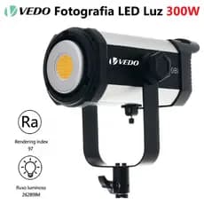 VEDO Luz Profissional 300W CCT 2700-6500K Ajustável Ferramenta de Cor Cinematográfica