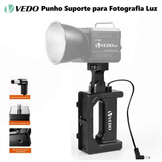 VEDO Punho com Suporte para Luz para ZU80W/VDL99011/VDL99012