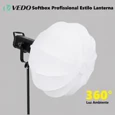 VEDO Profissional Softbox Lanterna 26 Polegadas Luz Suave Omnidirecional 360° para Live Vídeo