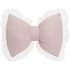 Almofada em Forma de Laço para Sofá, Almofada Decorativa Rosa com Laço e Renda, Almofadas Fofas em Forma de Laço para So