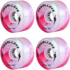 Rodas de Patins com Luzes, Rodas de Patins Brilhantes para Uso Interno e Externo, Rodas de Patins Quad 85A 62MM