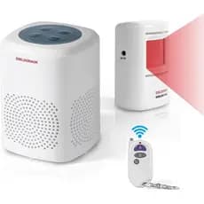 S SELDORAUK Campainha com Sensor de Movimento, Alarme de Latido de Cão, Campainha de Segurança Sem Fio com Detecção Infr