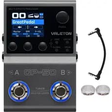 Processador de Multi-Efeitos Valeton GP-50 |   NAM & IR Loader com mais de 100 efeitos HD, 9 módulos simultâneos, contro