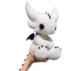 Adorável Travesseiro De Pelúcia De Dragão Branco Abraçável Macio Fofinho Bicho Dormir Companheiro Cama Amigo Calmante Br