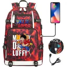 Mochila juvenil com estampa de desenho animado, 14 dias, grande capacidade, mochila casual unissex para viagens.