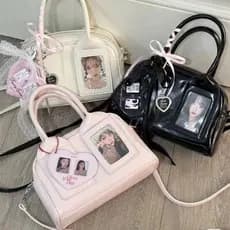 Bolsa Ita Bag Mini Feminina Crossbody Pequena Capacidade para Alimentos e Cartões Kpop Design Nicho Boston