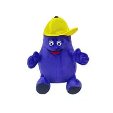 Careta Shake chapéu amarelo pelúcia brinquedo Cartoon Animal Design 18cm altura 2I5M personalizável