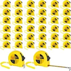 Xuhal 48 Peças de Fita Métrica Mini de 6 pés, Fita Métrica em Lote, Imperial e Métrica, de Bolso, com Trava Automática,