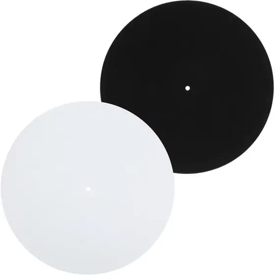 Tapete para Toca-Discos, 2 Peças de Slipmat para Toca-Discos, Tapete Protetor de Feltro de 12 Polegadas, Almofada Antide