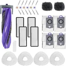 22 Peças de Reposição para Aspirador Robô Narwal Freo Z Ultra, 1 Escova Principal, 6 Escovas Laterais, 4 Filtros Hepa, 4