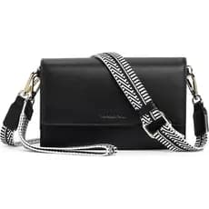 Bolsas Transversais Pequenas para Mulheres, Couro Vegano com Proteção RFID, Bolsa de Pulso para Telefone, Mini Bolsa de