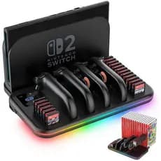 Base de Carregamento para Nintendo Switch 2 Joy-Con, Estação de Acoplamento RGB para Controladores Joy-Con, Acessórios p