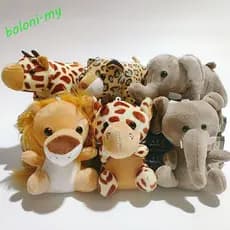 [COD] Chaveiro de Boneca de Pelúcia para Menina Macaco de Desenho Animado Elefante | Chaveiro de mochila, brinquedo de p