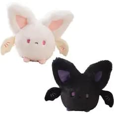 20cm Halloween Preto Branco Morcego Bicho De Pelúcia Brinquedo Macio Bonito Boneca Assustador Presente Para Meninas Meni