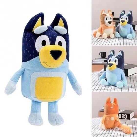 Boneca De Pelúcia Kawaii Creative Cartoon Home Decor Azul-Y Bingo Família