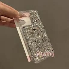 3D Strass Diamante Casos De Telefone Para OPPO Realme 16 Pro Plus 15 14 13 12 11 9 8 7 15X 14X 9i 8i Luxo Cristalino Cas