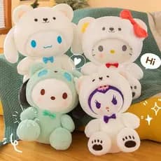 Boneca de Pelúcia Kuromi Cinnamoroll de 25Cm, Hello Kitty Kawaii My Melody, Presentes de Anime para Crianças
