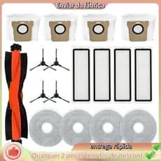 Para Xiaomi Robô Vácuo X20 Max/D109GL Peças De Rolo Principal Escova Lateral Filtro Hepa Mop Pano Sacos Poeira