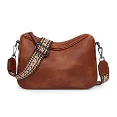 Nova bolsa feminina macia de estilo coreano, elegante e moderna, bolsa de ombro vintage, bolsa estilosa para o dia a dia