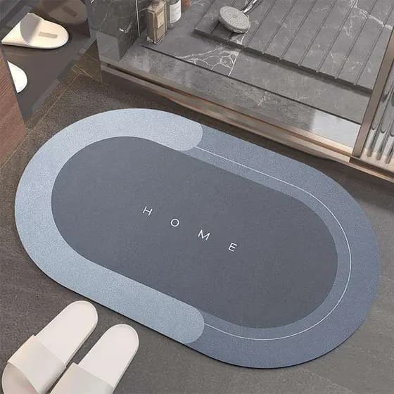 Tapete Antiderrapante Super Absorvente Secagem Rápida Para Banheiro Cozinha Lavanderia