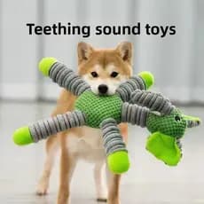 Animal de estimação pelúcia soando brinquedo Teddy Shiba Inu Molar médio grande cão Corgi mordida-resistente educacional