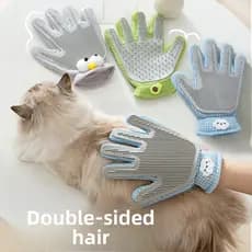 Luvas para gatos, luvas para remoção de pelos de gatos, escova para remoção de pelos de animais de estimação, pente de m