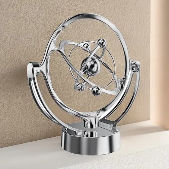 Globo dispositivo de movimento perpétuo modelo de mesa dispositivo de balanço rotativo dispositivo Celestial pista ornam