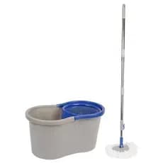 Mop Giratorio 360 Com Balde Duplo Pratico E Facil Limpeza Residencial
