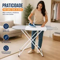 Tabua De Passar Roupas Com Tecido Térmico Reforçada