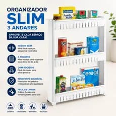 Armário Organizador Carrinho Cozinha Multiuso com Rodinhas Banheiro Lavanderia Armarinho com Rodas