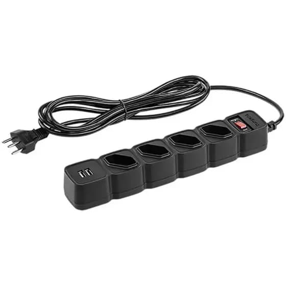 Filtro De Linha Intelbras EPE 204 PT 4 T 2 USB 4824205