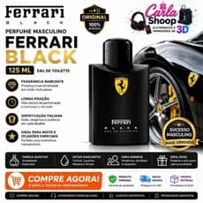 Perfume Ferrari Black Masculino 125ml Eau de Toilette Original Importado Longa Duração