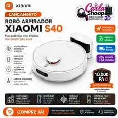 Robô Aspirador Xiaomi Vacuum S40 10.000 PA Laser LDS Bivolt Lacrado Lançamento 2025