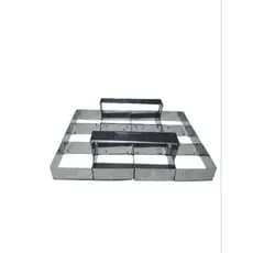 Cortador de Brownie Bolo 12 Pedaços 7X7 cm em inox