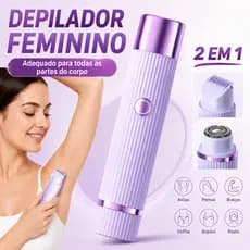 Depilador elétrico recarregável feminino, depilador de lâmina dupla, entrega Local suave e indolor