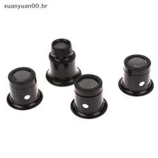 XUANY 4 Peças Conjunto De Lupa De Olho 5x/10x/15x/20x Kit De Ferramentas De Reparo De Relógio De Joias