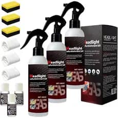 1 Conjunto de Kit Profissional para Restauração de Faróis de Carro, Novo Spray de Limpeza e Polimento de Faróis 2026, Sp