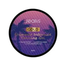 Jeallis Extreme Dark Intensive Tanning Luxe Gel, Gel Bronzeador Intensificador de Bronzeado Carrot Gold Shimmer para Bro