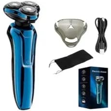Barbeador Elétrico Sekoda Pro 8 para Homens, Barbear Úmido/Seco para Pele Sensível, Barbeador Sem Fio à Prova d'Água (Az
