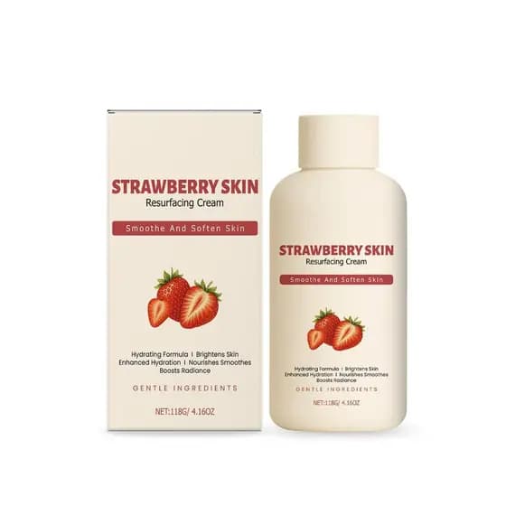 Creme Hidratante para a Pele de Morango, Creme para Renovação da Pele das Pernas, Ajuda a Reduzir a Pele de Galinha, Cre