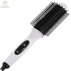 LADYH Multifuncional Aquecimento Curling Ferro Cerâmica Aquecida Escova Redonda Elétrica Alisador De Cabelo Escovas Ferr