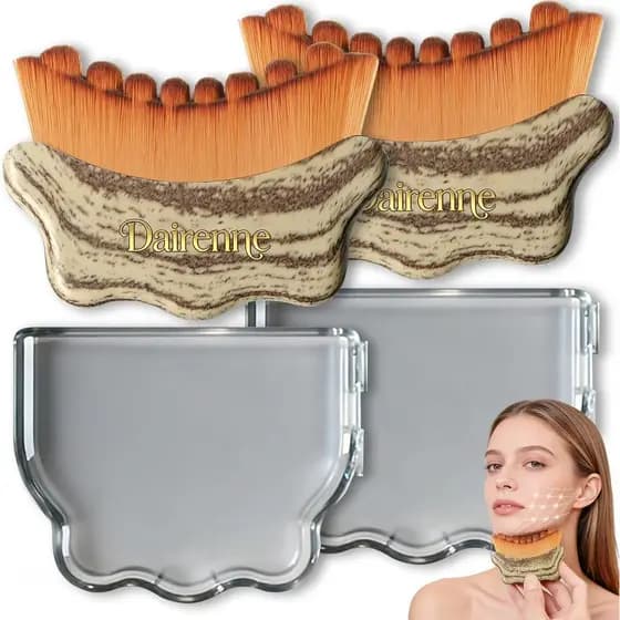 2PCS Nova Escova de Contorno Facial Linfático - Ferramenta para Escultura Facial e Redução de Inchaço |   Escova Ultra M