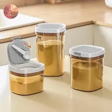 Recipiente Hermético De Leite Em Pó , 800/1300/1800 Ml , De Armazenamento Caixa Alimentos Com Colher