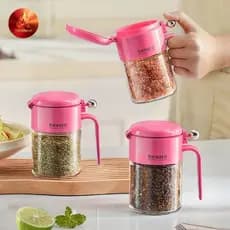 Frascos Organizadores De Temperos Aredhoot , Recipientes De Vidro , Design De Tampa Hermética , Dispensador De Colher Em