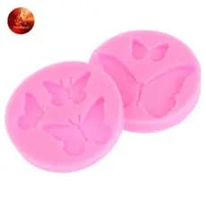 Aredhoot 1Pc Moldes De Silicone Borboleta Mini Bolo Fondant Molde Para DIY Chocolate Doces Cupcake Topper Decoração Sobr