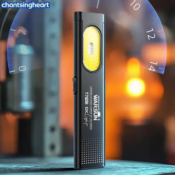 CHANT LED Chaveiro Lanterna USB-C Recarregável 600Lm Portátil Mini Tocha Luz Poeta Inundação De Trabalho Com Ímã